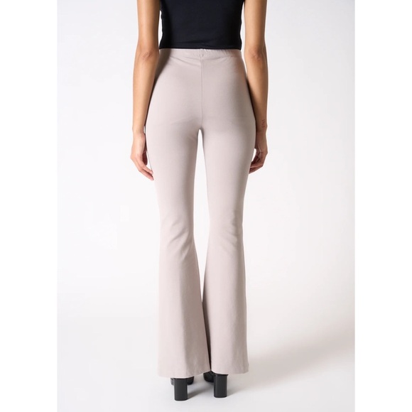 Sablyn Bailey Flare Leggings Pants in Flax Beige - Picture 4 of 10